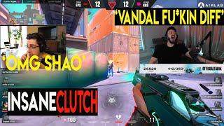 Tarik and Shroud Reacts to FPX Shao 1v3 impossible Clutch!!! | Valorant Champions