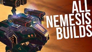 ALL NEMESIS BUILDS - Nemesis MK2 Gameplay (Live Stream) || War Robots [WR]