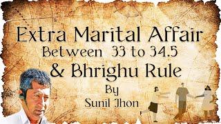 Extra Marital Affair Between 33 to 34.5 & Bhrigu Rule | Saptarishis Astrology