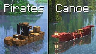 4 Simple Boats in Minecraft / Minecraft Boat Tutorial