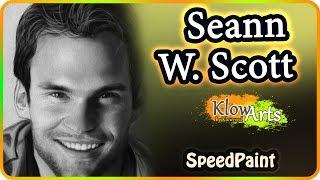 Seann William Scott | Photoshop Speedpaint | Digital portrait