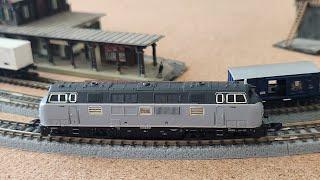 Marklin 88205 V270 Diesel Locomotive Test Run at z.scale.hobo 06.03.2023