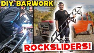 HOW TO MAKE HOMEMADE ROCK SLIDERS FOR YOUR 4X4! DIY Rock slider Barwork for Dan's NISSAN GQ PATROL!