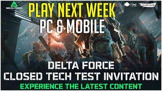 Early Test Release - 25th till the 29th Nov - PC and Mobile Closed Test