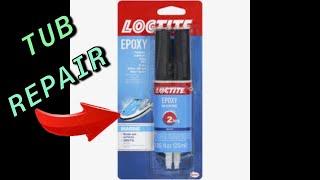 LOCTITE epoxy-Fix Fiberglass Bathtub Cracks-Works great