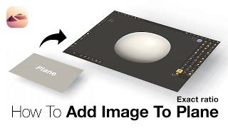 Nomad Sculpt ｜ How to add an image to a “plane” with exact ratio.