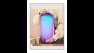 Factory custom Nordic metal mirror tray sample room hotel vase perfume desktop flat bottom square