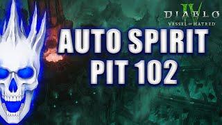 Auto Spirit Necro Pit 102 Clear | Diablo 4 Necromancer Season 6 Build #skulm #diablo4 #necromancer