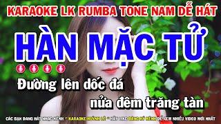 Karaoke Liên Khúc Rumba Nhạc Sến Tone Nam | Hàn Mặc Tử - Hai Mùa Mưa