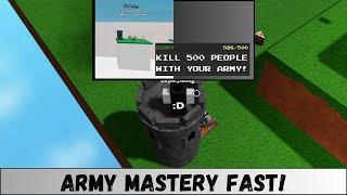 How to get Army Mastery *FAST* + Showcase | Ability Wars