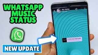 How to add music to whatsapp status (2024)