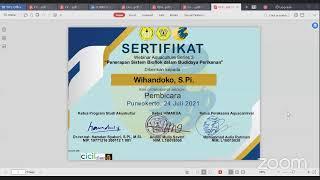 [Live] Webinar Aquaculture Series 3 (Penerapan Sistem Bioflok dalam Budidaya Perikanan)