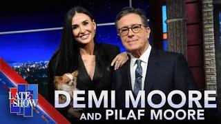 “The Truth Is, I Am Her Accessory” - Pilaf Moore Joins Demi Moore On The Late Show