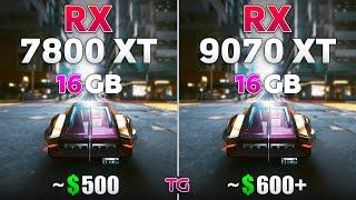 RX 9070 XT vs RX 7800 XT - Test in 10 Games | 1440p