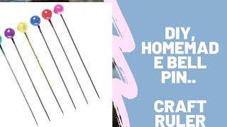 DIY HOMEMADE bell pin // crafty ruler