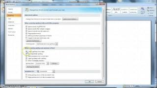 Turn Spell Check On or Off in Microsoft Word 2007