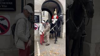 A Tourist's Dilemma:Ignoring the King's Guard and the Soldier about the lines at Horse Guards Parade