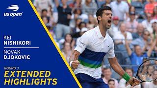 Kei Nishikori vs Novak Djokovic Extended Highlights | 2021 US Open Round 3