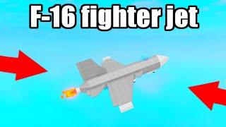 How To Build F-16 FIGHTER JET (Roblox Plane Crazy)