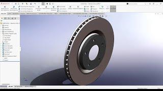 Fren Diski Çizimi Solidworks - Brake Disc Design