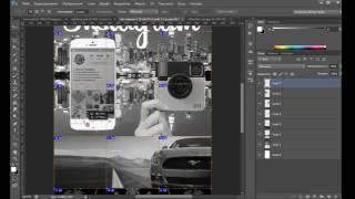 Как сделать Инсталендинг в Фотошоп