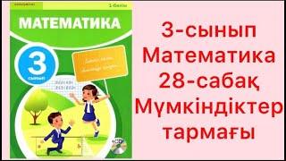 3-сынып Математика 28-сабақ Мүмкіндіктер тармағы