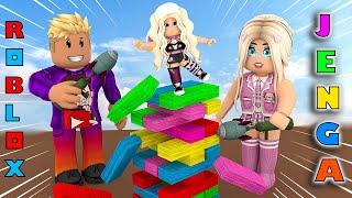 ARKADAŞLARIM ÜSTÜME ROKET ATTI  JENGAYI DEVİREN KAZANIR  | ROBLOX JENGA