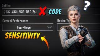 BGMI BEST  SENSITIVITY SETTINGS | BGMI SENSITIVITY CODE TODAY | BGMI ZERO RECOIL SENSITIVITY CODE