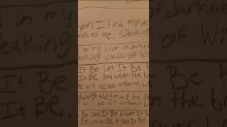 Let It Be - Lyrics (The Beatles)