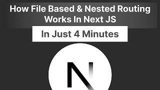 Next JS Tutorial: How File Based And Nested Routing Works In NextJS 14