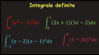 Integrale definite bac rezolvare exercitii formule clasa 12(Invata Matematica Usor-Meditatii Online)