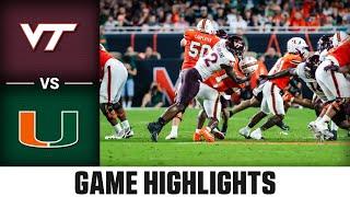 Virginia Tech vs. Miami Game Highlights | 2024 ACC Football