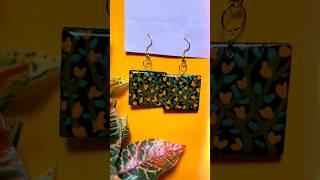 acrylic paint resin earrings/ easy resin art/ #resin #art #artandcraft #viral #shortvideo #tranding