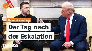 heute 19:00 Uhr vom 01.03.25 Entsetzen nach Trump-Eklat, Druck auf Merz, Wahlkampf in Hamburg