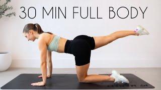 30 MIN FULL BODY WORKOUT - Small Space/Apartment Friendly (No Jumping, No Equipment)