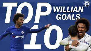 TOP 10: Willian Goals | Chelsea Tops