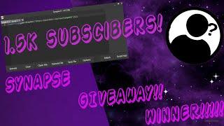 1.5k+ Subscriber Synapse X Giveaway Winner!!