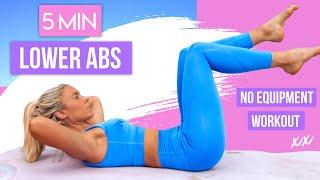 5 Minute LOWER ABS Workout  BURN BELLY FAT FAST