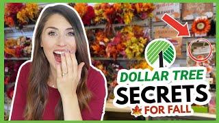 2021 DOLLAR TREE FALL SECRETS YOU NEED TO KNOW  Best Finds, Hacks, and Tips!!