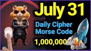 31 July Hamster Kombat Daily Cipher Code  Today