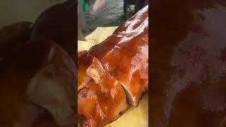 Wow so delicious crispy roasted whole pig #fraxychef #pig #roast #bbq