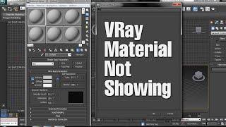 vray material not Showing