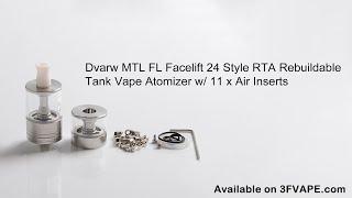 Dvarw MTL FL Facelift 24 Style RTA  w11 x Air Inserts