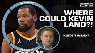 Brian Windhorst on KD’s trade value: ‘He is FORCING himself into a certain market!’ | NBA Today