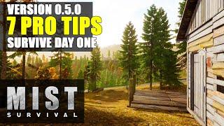 MIST SURVIVAL | 7 Tips For DAY ONE | TIPS and TRICKS | 0.5.0 Gameplay