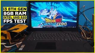 Dragon Ball Sparking Zero Game Tested on Low end pc|i3 8GB Ram & Intel UHD 620|Fps Test|