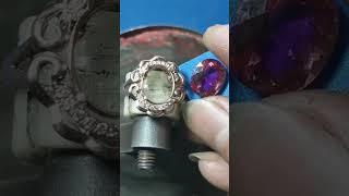 Crafting a Custom 18K Gold Ring with Rubellite: A Jewelry Maker's Dream #ring #ringmaking