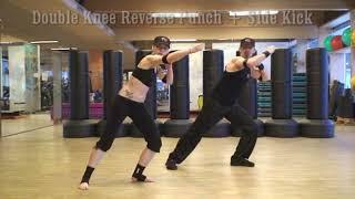 Vital Combat - SMAA - Basic Technik 7 - 2x Side Knee Raise + 1x Side Kick - synchron