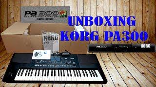 Unboxing Korg PA300 Keyboard and testing tone sample  & Style