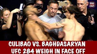 Joshua Culibao & Melsik Baghdasaryan get into it at UFC 284 weigh in Face Off